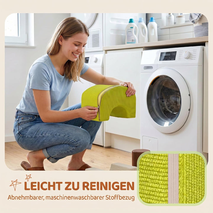 AIYAPLAY Schaumstoff Bausteine Cord-Optik Rutschfestem Boden 5-TLG. Bunt