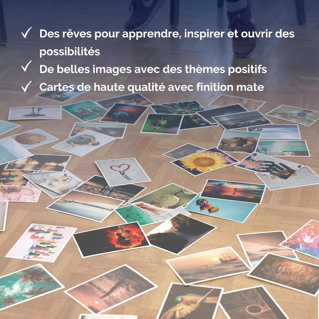 metaFox Coffret Original de cartes postales de motivation un jeu de 52 cartes postales pour le coach