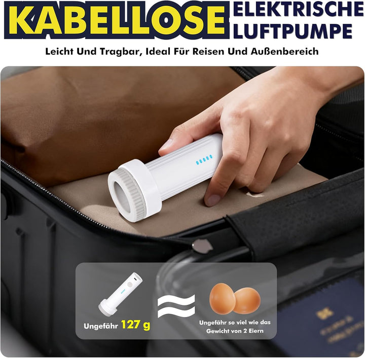 Accenter Vakuumbeutel für Kleidung mit Elektrischer Pumpe,Vakuumbeutel Reise für Koffer Organizer,Kl