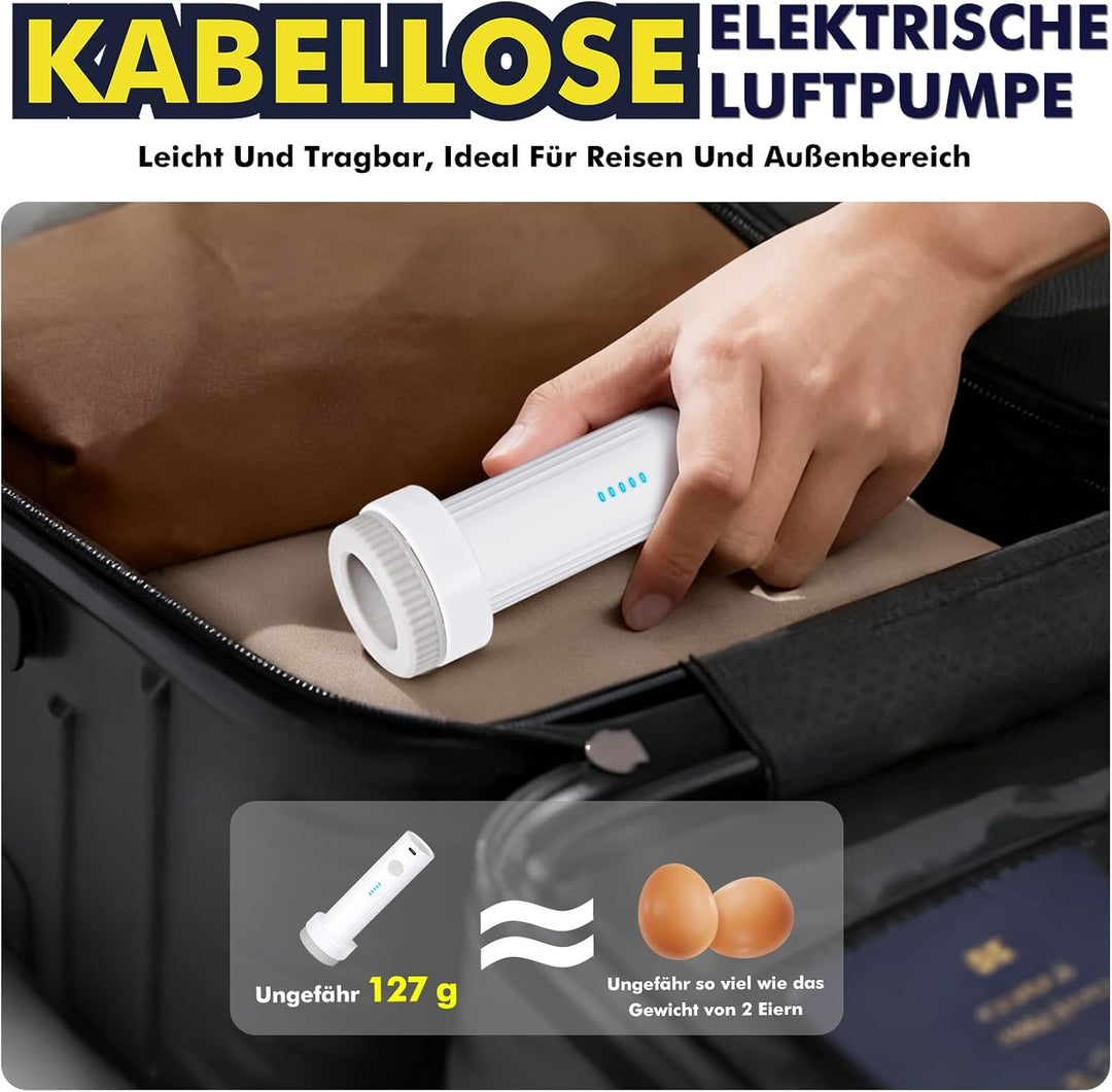 Accenter Vakuumbeutel für Kleidung mit Elektrischer Pumpe,Vakuumbeutel Reise für Koffer Organizer,Sc