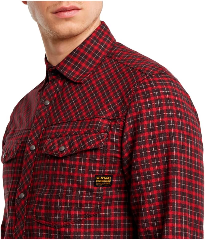 G-Star RAW Herren Dakota Slim Shirt L Mehrfarben (Baron Chibi Check D25223-d818-g907), L Mehrfarben