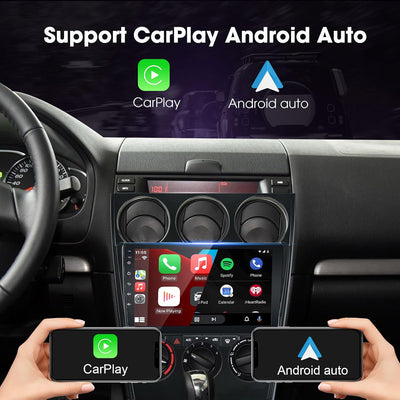 EZoneTronics Android 10.1 Autoradio Stereo für Mazda 6 Atenza 2002-2008 9-Zoll-Touchscreen High Defi