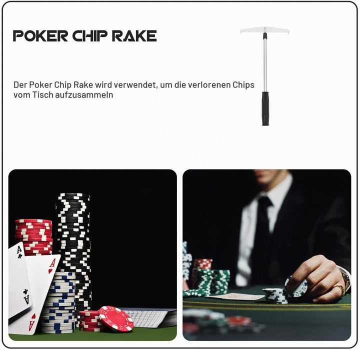 DOITOOL Poker- Chip- Push, Poker-Chip-Push-Chips Harrow Collector Teleskop-Poker-Chips-Sammelstange