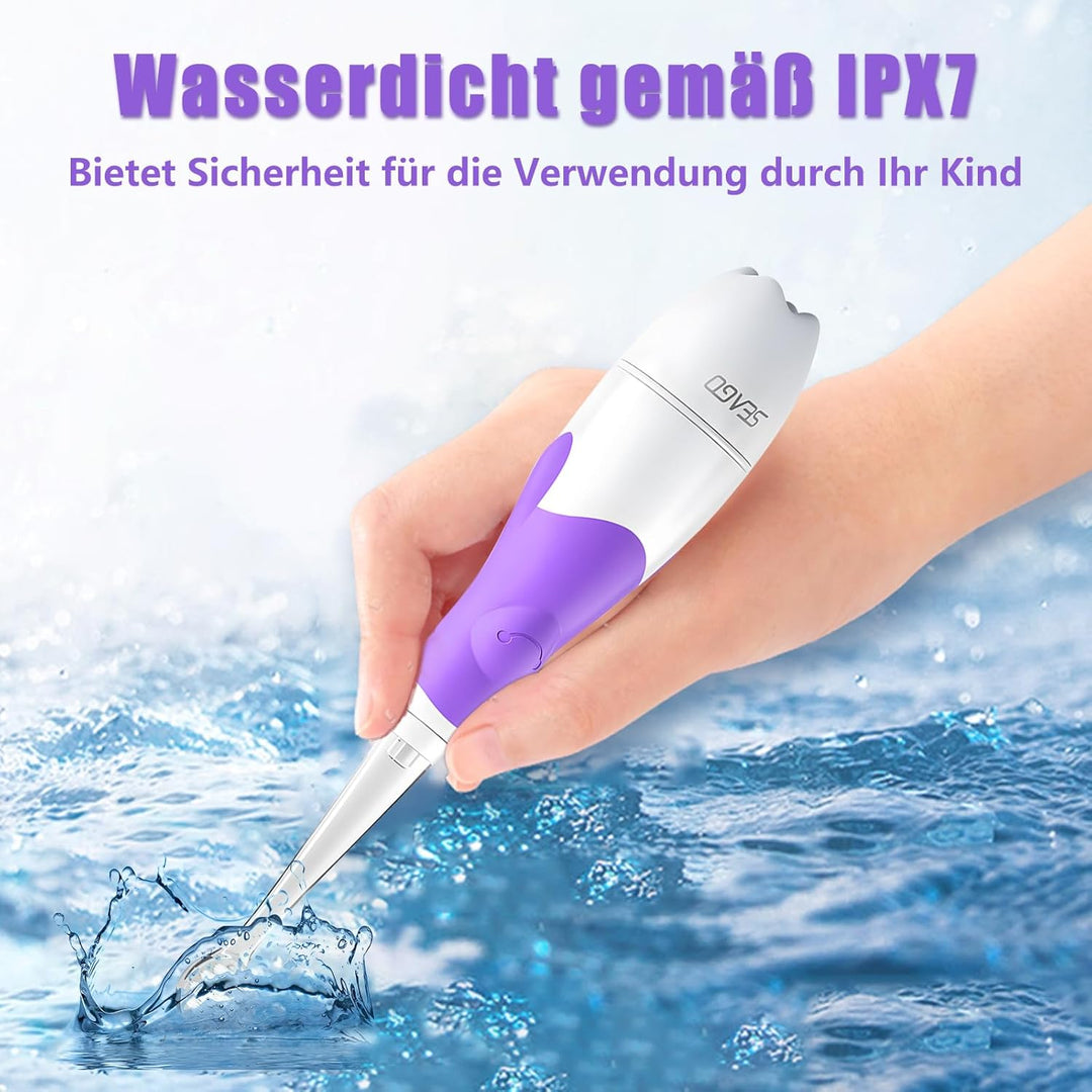 Seago SG-513 Elektrische Zahnbürste Kinder Baby Kinderzahnbürste Elektrisch ab 0-3 Jahre mit LED Lic