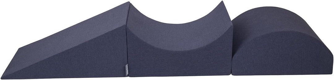 KiddyMoon Spielplatz Aus Schaumstoff Hindernisläufen, kopfteil/Rampe/Zwickel, Dunkelblau Dunkelblau: