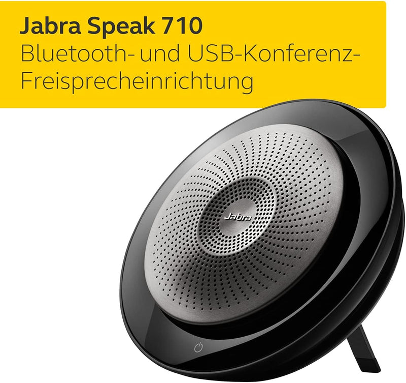 Jabra Speak 710 Speaker Phone - Unified Communications Certified Portable Conference Speaker with Bl