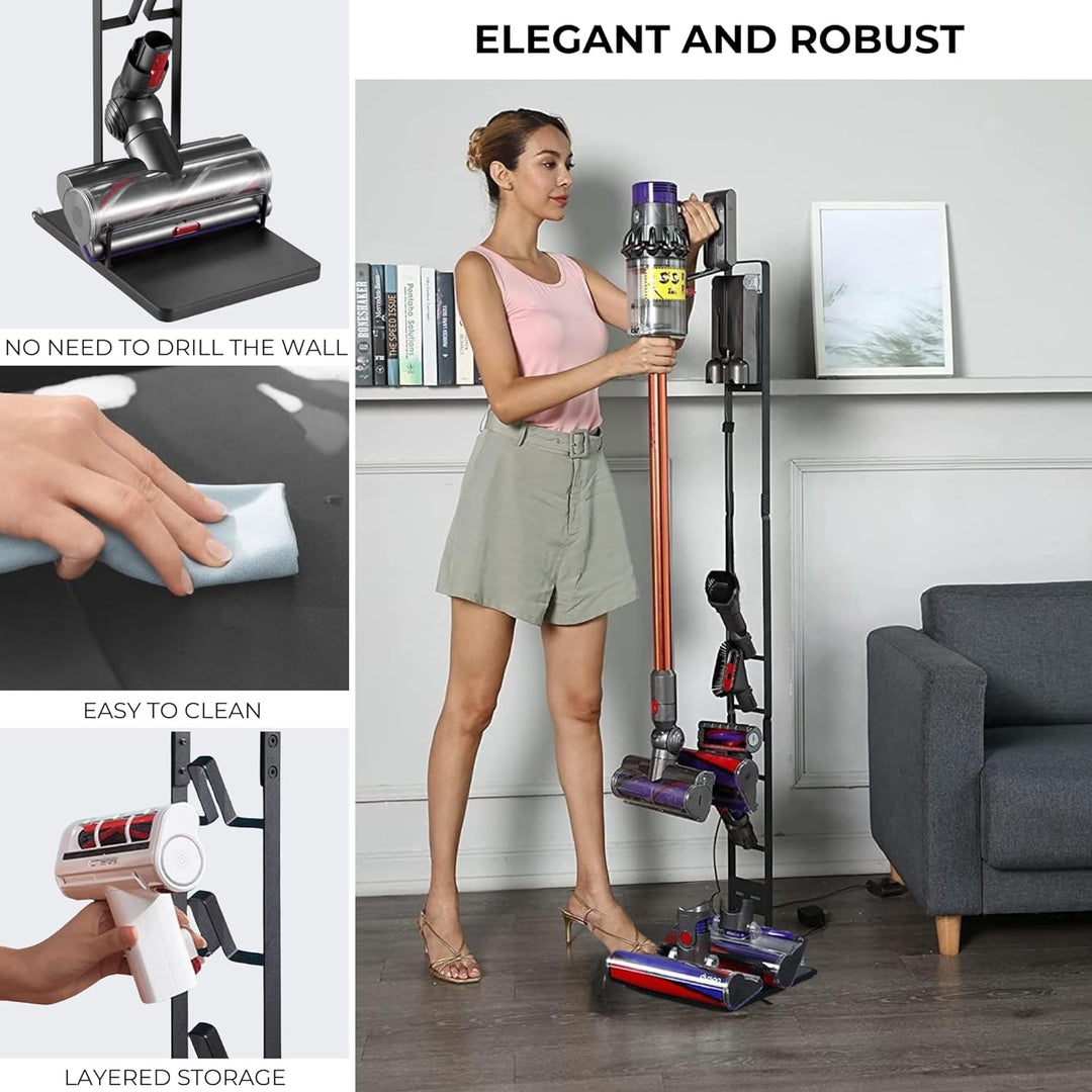 MORANGO Staubsaugerhalter kompatibel mit Dyson V15 V12 V11 V10 V8 V7 V6 - DC45/ DC35/ DC58/ DC59/ DC