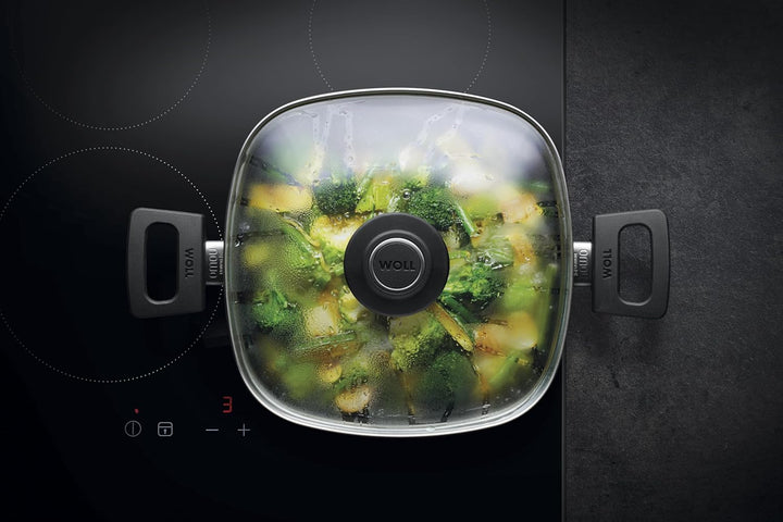 Woll Induktion Nowo Titanium Guss-Kasserolle viereckig-Induktiv, 24 x 24 cm, 10 cm hoch, 4.0 Liter,