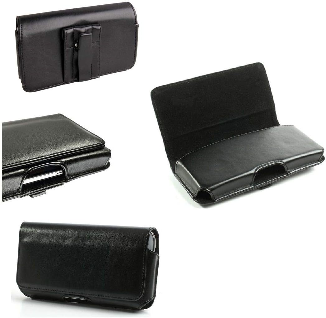 Belt Cover Premium Executive Synthetic Leather Horizontal Design and Clip Metal for Sony Xperia XZ1