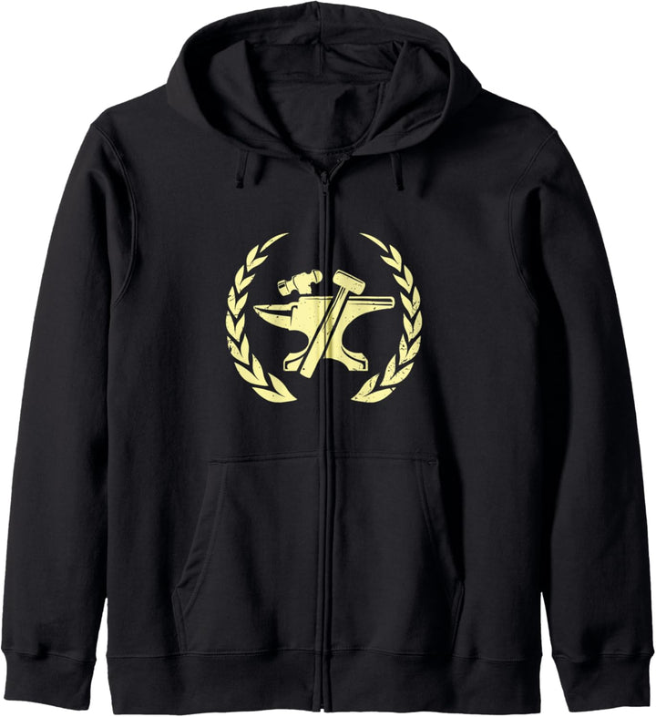 Schmied Werkzeuge Geschenk Metallbauer Schlosser Beruf Kapuzenjacke