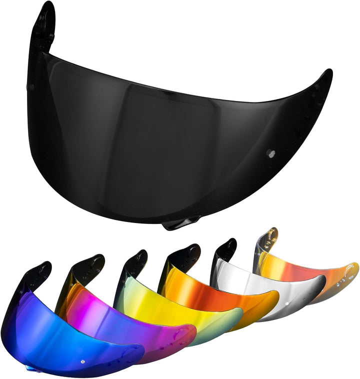 PSLER Helm Visier Verspiegelt für Shoei GT Air GT Air 2 TC-5 TC-9 Neotec CNS-1,Helmvisier Getöntes V