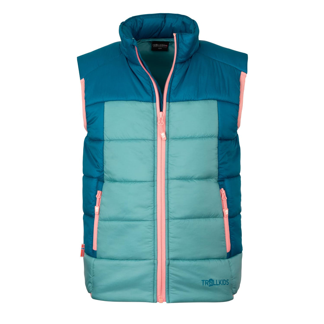 Trollkids Kids Hardanger Vest 92 aqua haze, 92 aqua haze