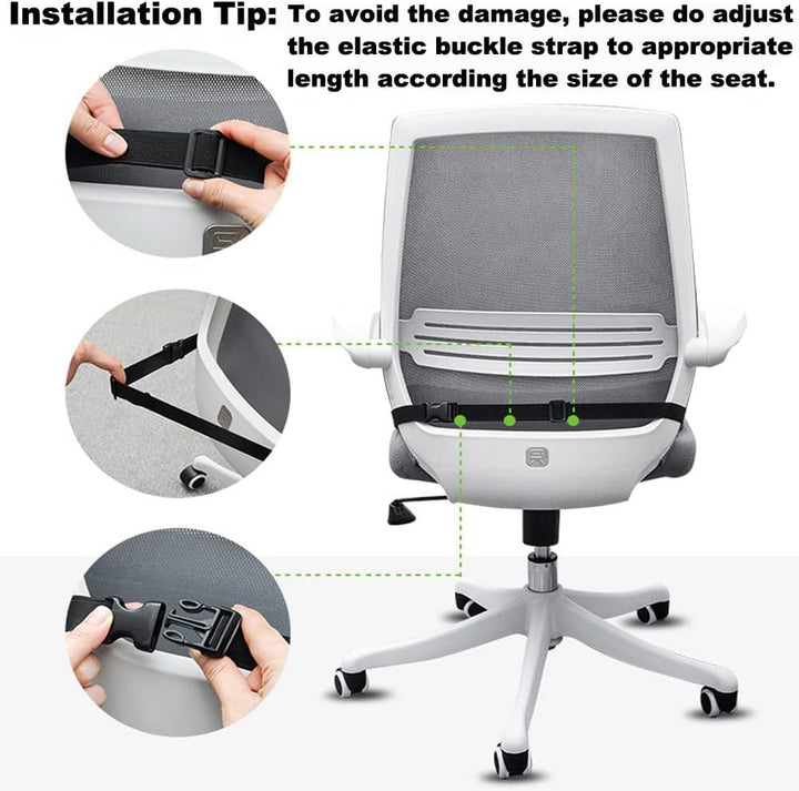 Orthopädisches Autositzkissen Memory Foam - Ergonomisches Keilkissen & Sitzkissen für Auto & LKW - E