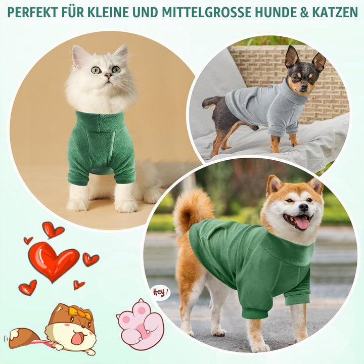 Mosukoirl Hundepullover Hund Hoodie Haustier Warme Mäntel Baumwolle Sweatshirts Hund Kleidung mit Ta
