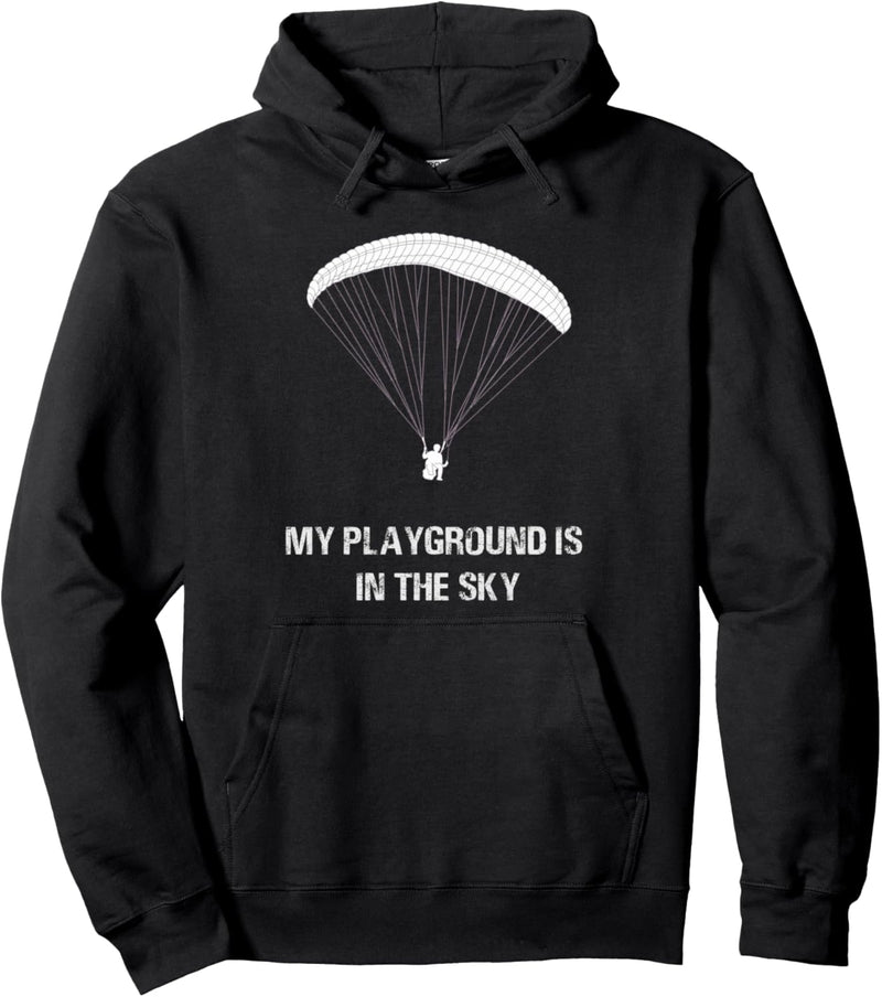 Mein Spielplatz ist im Himmel Paragliding Pullover Hoodie