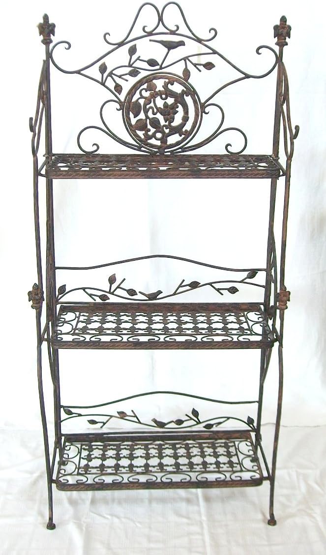 Denk Regal Avis aus Metall 1844 Schmiedeeisen Braun 123 cm Bücherregal Badregal Küchen
