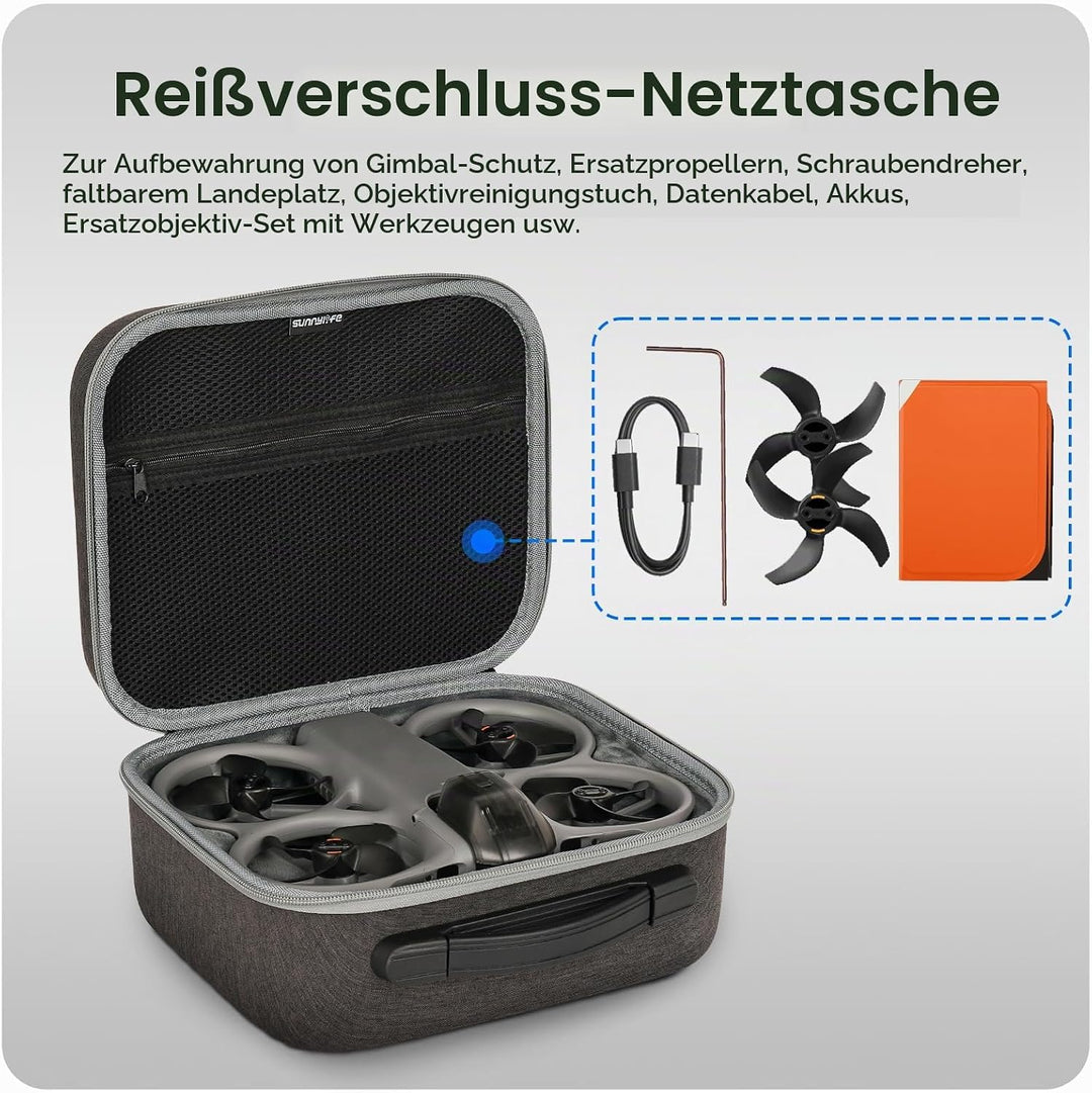 ZJRXM Tasche für DJI Avata 360 Drohne und RC 2 Controller, Tragbare Tragetasche für DJI Avata 360 Zu