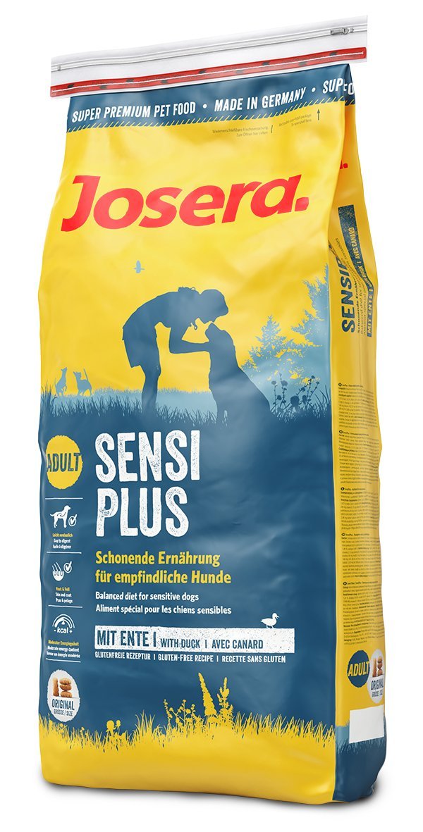 JOSERA SensiPlus (1 x 15 kg) | Hundefutter mit Ente für empfindliche Hunde | Super Premium Trockenfu