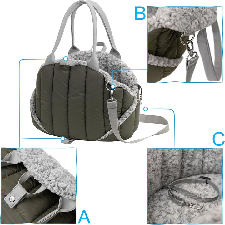 Hundetragetasche, Vertellbar, Schultergurt, Haustiertragetasche, Transport, Katzentasche, Reisetasch