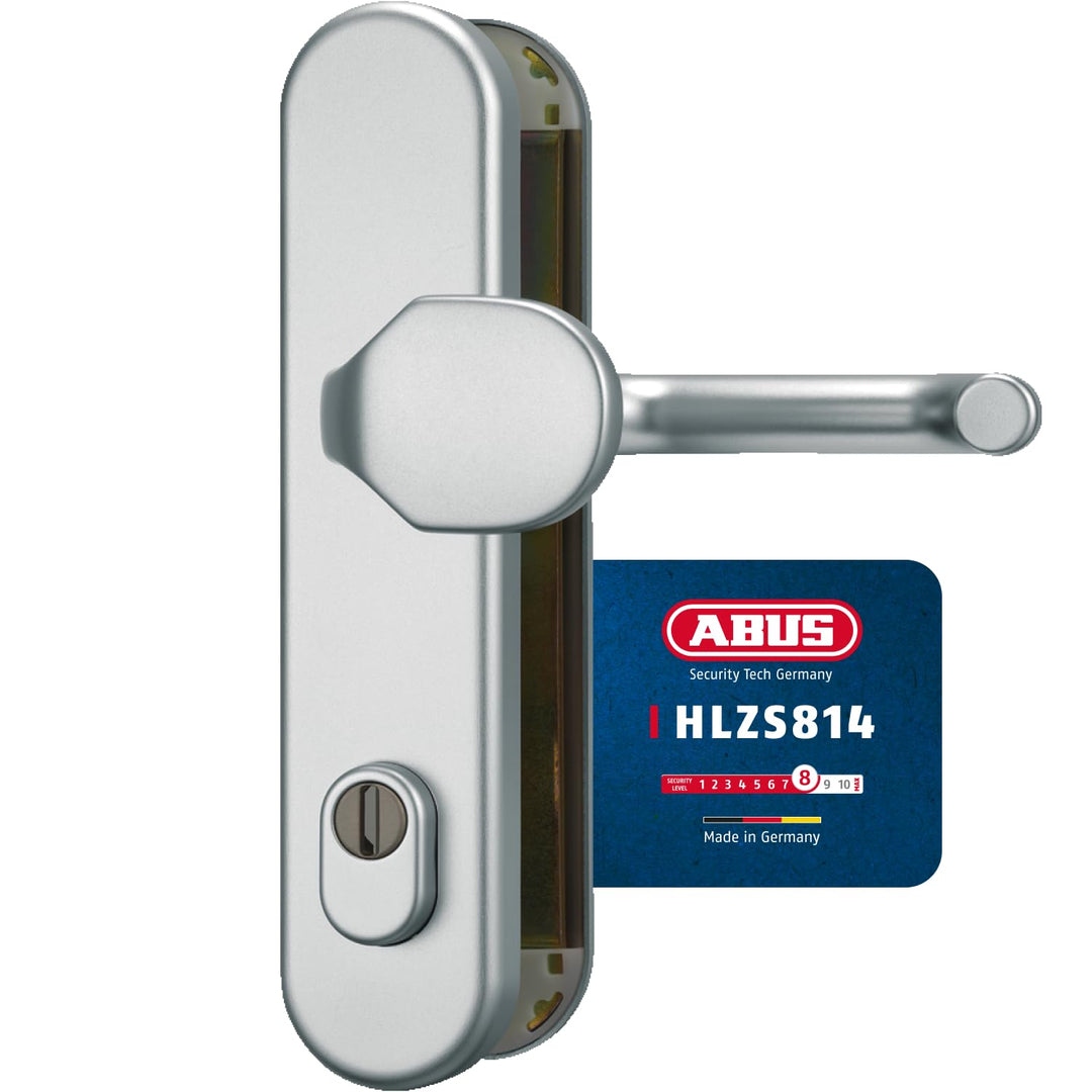 ABUS Tür-Schutzbeschlag HLZS814 F1 aluminium mit Zylinderschutz rund 37404 F1 Aluminium Wechselgarni