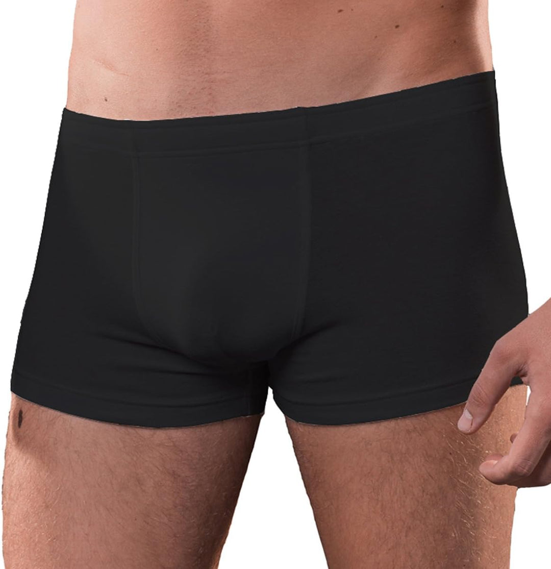 HERMKO 68900 2er Pack Herren Athletic Pant - Funktionsunterwäsche Sport Unterhose Schwarz M, Schwarz