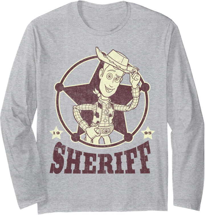 Disney Pixar Toy Story Woody Posed Sheriff Poster Langarmshirt