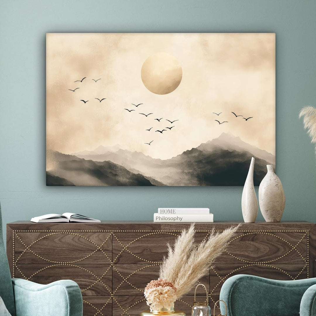 MuchoWow© Leinwandbild Gross 120x80 cm XXL Dekoration Wohnzimmer Bilder Pictures Wall Decoration Liv