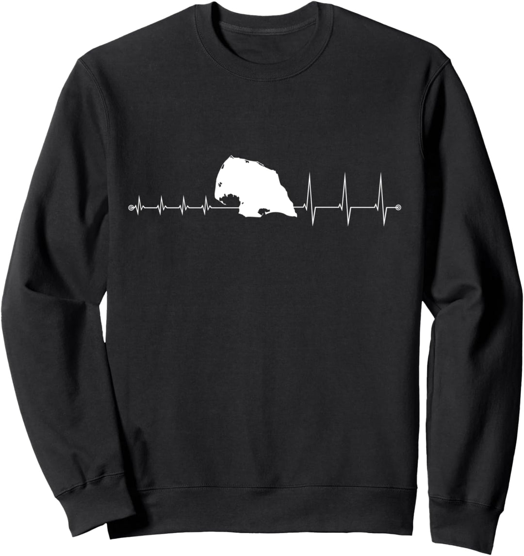Herzschlag eines Fehmarn Fans Sweatshirt