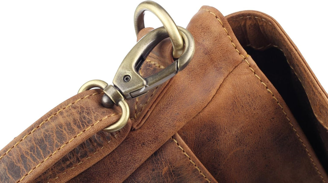 Greenburry Vintage Umhängetasche Leder 35 cm