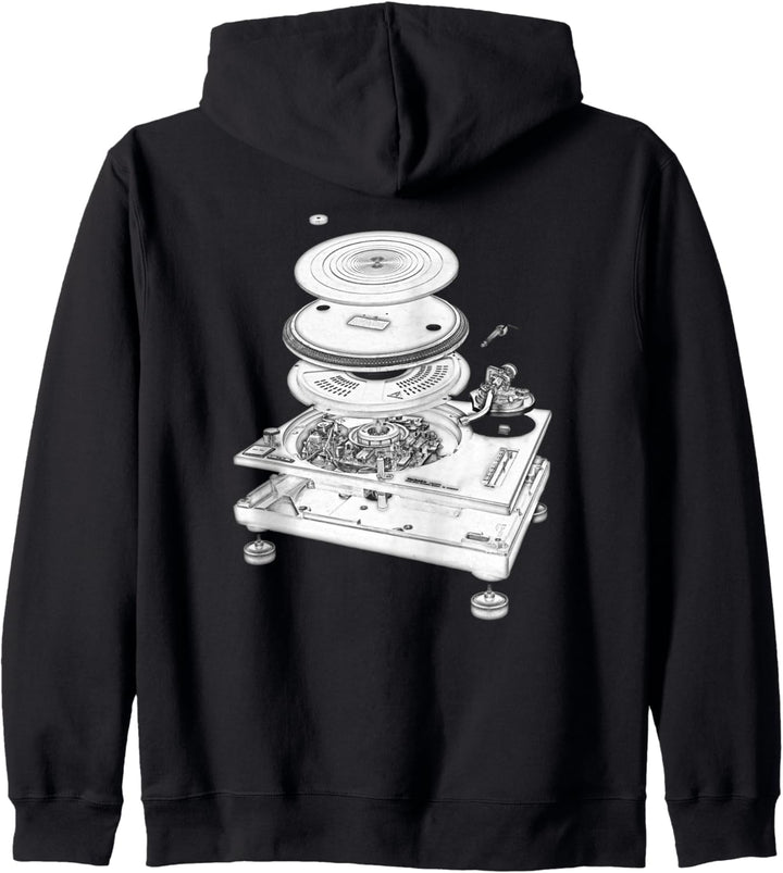 1210 Exploded Sketch Kapuzenjacke