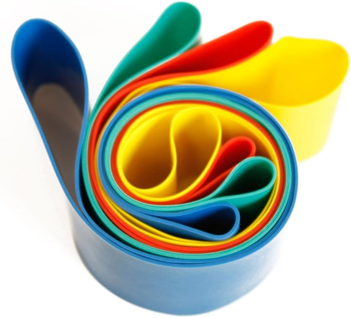 FTM Dittmann® Rubberband XL in Grün (mittel), inkl Übungsflyer, für Muskelaufbau, Krafttraining und