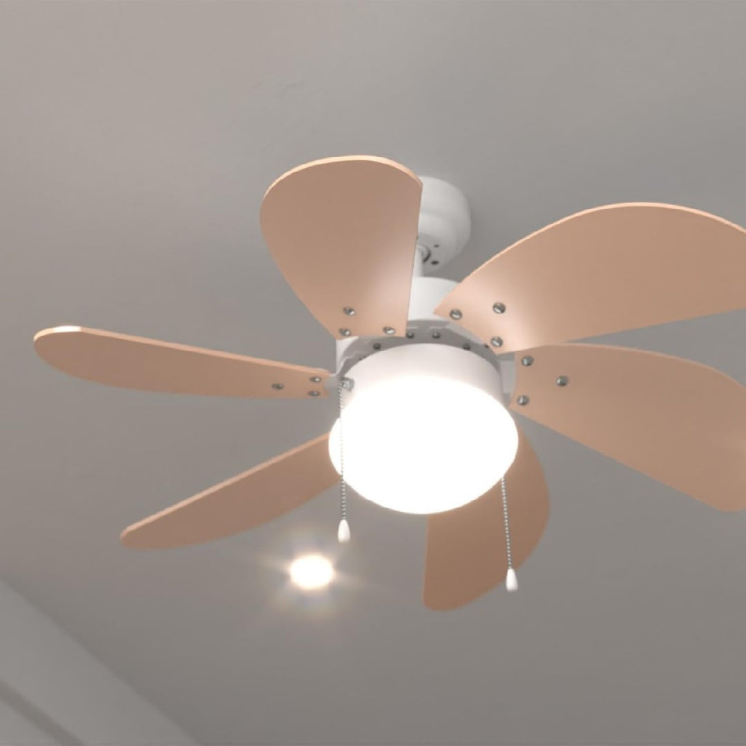 Cecotec Deckenventilator EnergySilence 3600 Vision Orange, 50 W, Durchmesser 92 cm, Lampe, 3 Geschwi