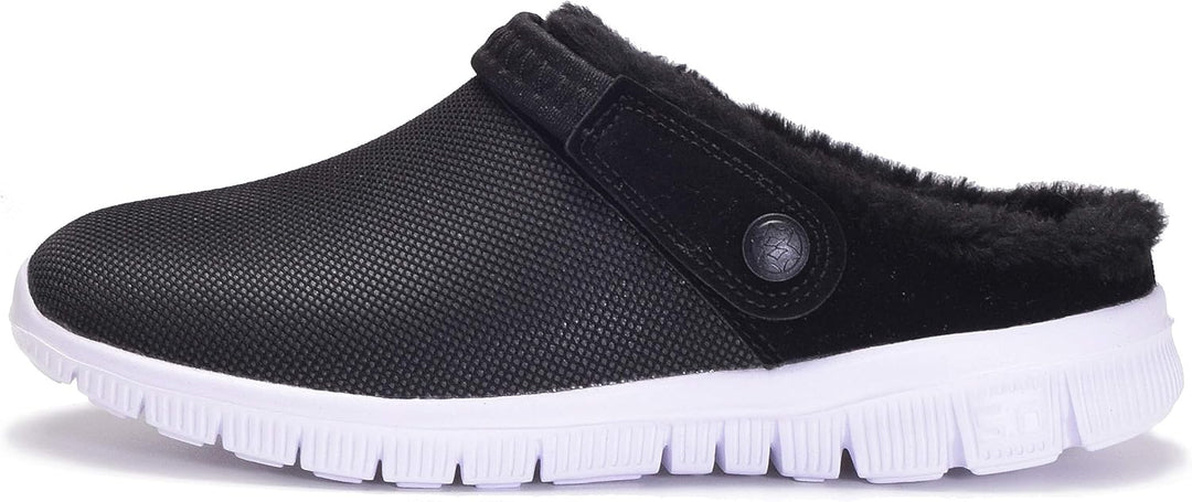 Eagsouni Clogs Hausschuhe Herren Damen Winter Gartenschuhe Haus Pantoffeln Warme Plüsch Gefüttert Ga