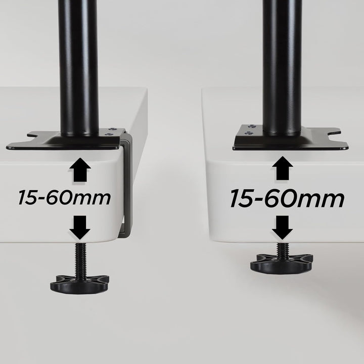 Duronic DM152 Monitor Halterung 2 Monitore für 13-27 Zoll Flach &amp; Curved Bildschirm, Monitor Tischha