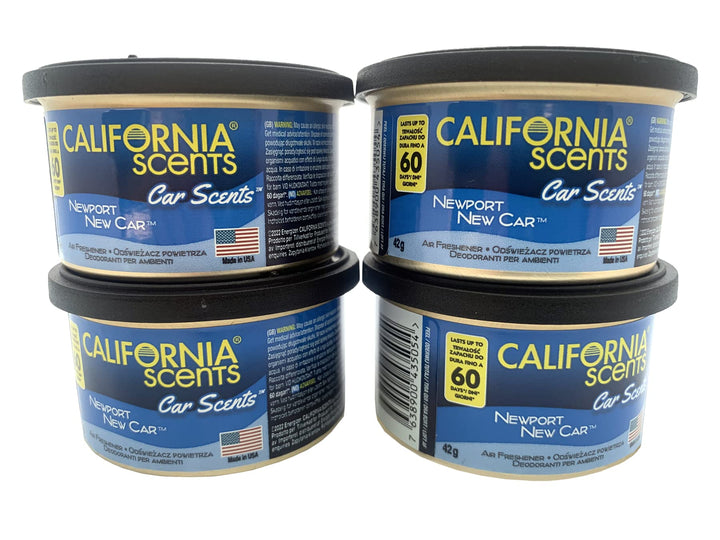 4X California Scents Car Scents New Car Lufterfrischer Raumerfrischer Autoduft 7021