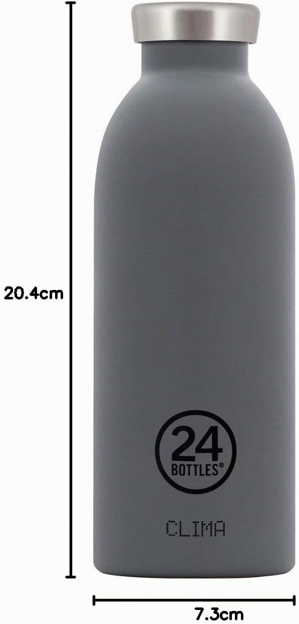 24 Bottles Clima Bottle Isolierflasche aus lebensmittelechtem Edelstahl in der Farbe Formal Grey, 50