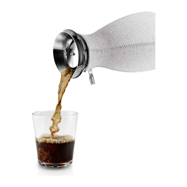Eva Solo 5706631074285 Termos z uchwytem 1,0l Kolor Marble Grey, glas, 1 Liter, Grau 1 Grau, 1 Grau