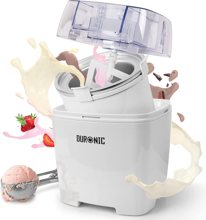 Duronic IM540 Eismaschine | Gefrierbehälter mit 1,5 L Fassungsvermögen | fertiges Dessert in 15-30 M