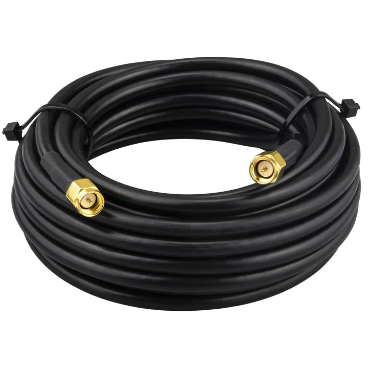 BOOBRIE SMA-Kabel, männlich, 5 m, RG58-Kabel, 50 Ohm, Verlängerungskabel, SMA-Stecker auf SMA-Stecke