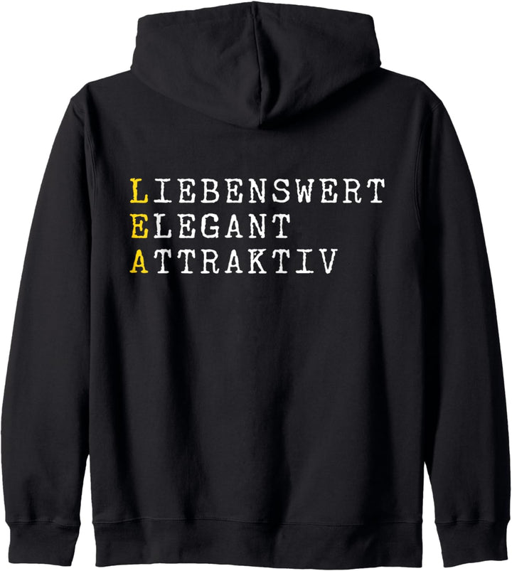 Lea Adjektive Personalisiert, Lea Name, Frau Lea Kapuzenjacke