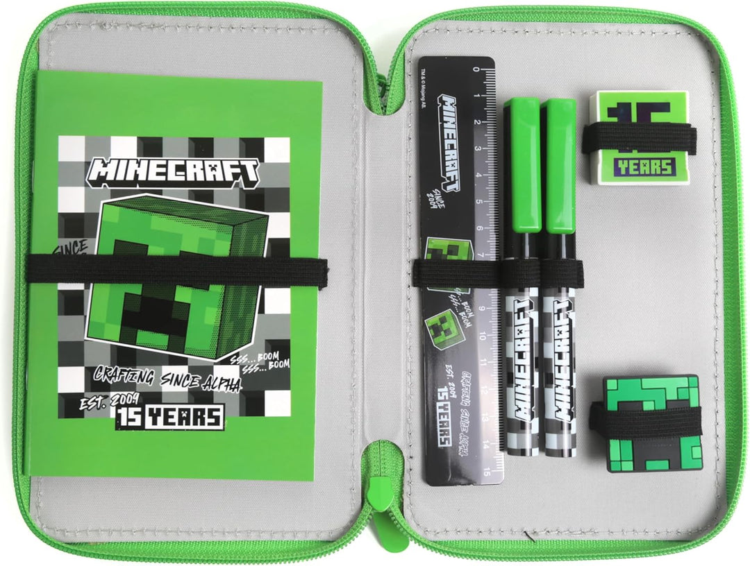 Minecraft Alex Creeper Steve Federtasche Kinder, Federmäppchen, Pencil Case Grosse Kapazität, Etui S