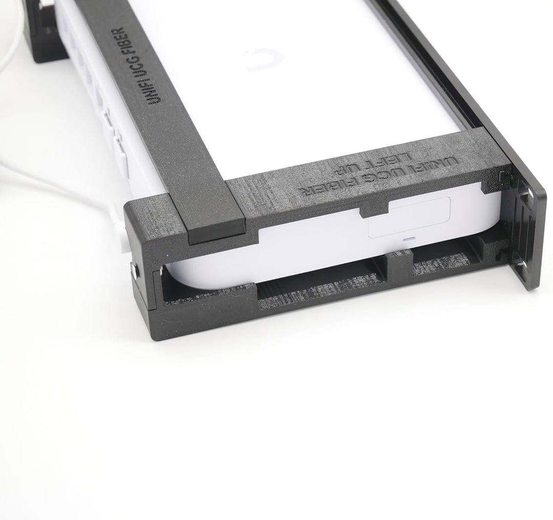 Rack Mount for Ubiquiti UCG-Fiber - 7 Keystone Slots - Powr Brackets 19inch silbergrau, silbergrau