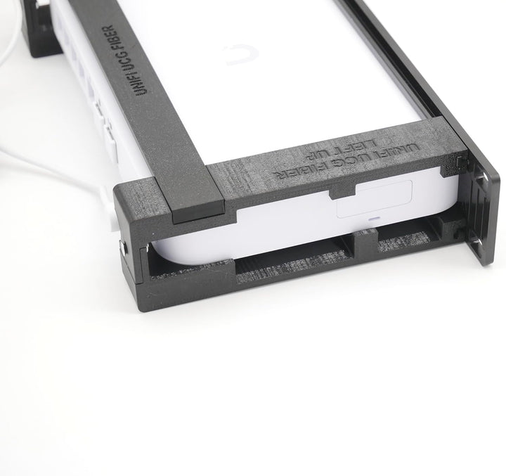 Rack Mount for Ubiquiti UCG-Fiber - 7 Keystone Slots - Powr Brackets 19inch silbergrau, silbergrau