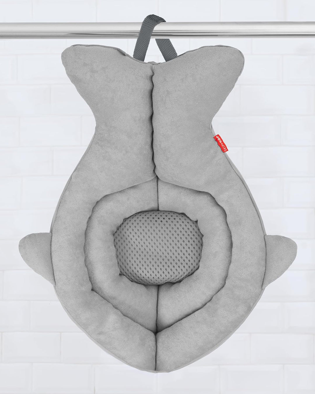 Skip Hop Moby Gepolsterte Waschbecken-Badewanne, Soft Babybadewanne, grau Graue weiche Waschbecken-B