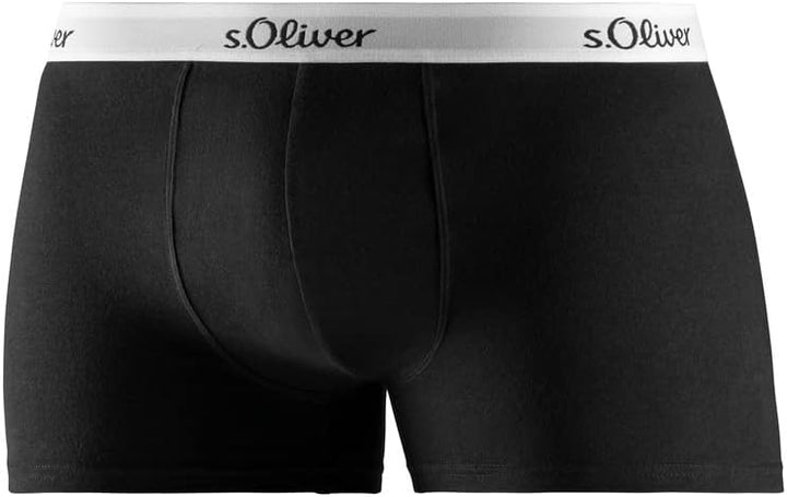 s.Oliver Pack Basic - Herren - Hip-Short/Pant - Unterwäsche, 3x Schwarz Gekontert M