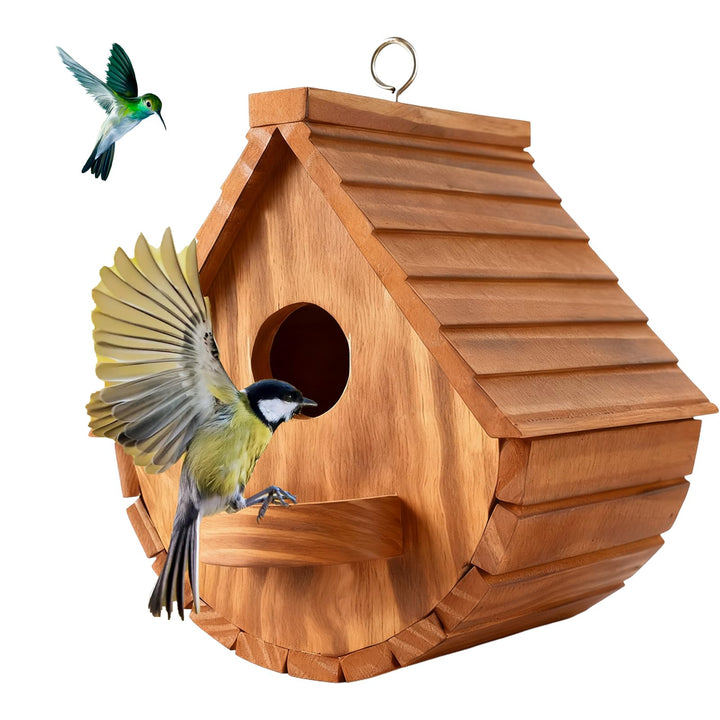 Vogelhaus Nistkasten, Vogelhaus für Vögel für Draussen Wetterfest – Kreatives Holz Nistkasten Vogelh