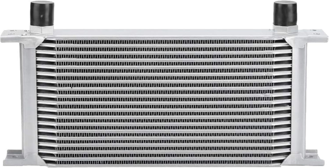 KSTE Ölkühler Universal, 19-Row britischen Typ Motor Motorölkühler Kühler Kühlsystem Silber