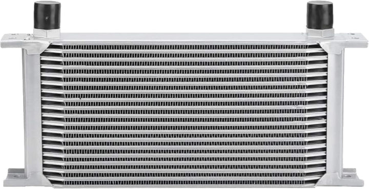KSTE Ölkühler Universal, 19-Row britischen Typ Motor Motorölkühler Kühler Kühlsystem Silber