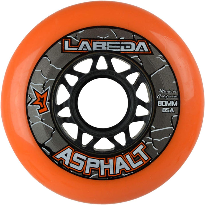 LABEDA WHEELS Roller Hockey GRIPPER ASPHALT HILO 4-76mm Wheels/4-80mm Wheels by Labeda