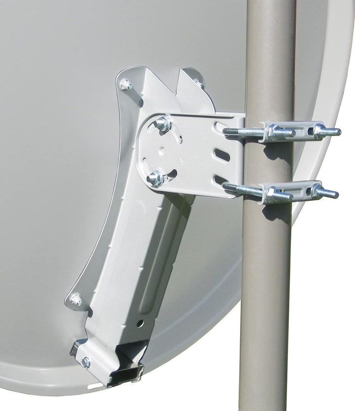 Sky Vision IDEAL 65 Alu-Satellitenspiegel hell RAL 7035 (40mm Feedaufnahme, 32-60mm Mastaufnahme, 65